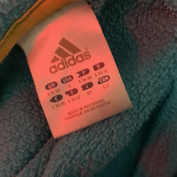 BLUE RETRO ADIDAS HOODIE - Picture 2 of 2